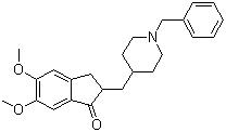 CAS 登錄號(hào)：120014-06-4, 多奈哌齊, 1-芐基-4-[(5,6-二甲氧基茚滿(mǎn)酮-2-基)甲基]哌啶
