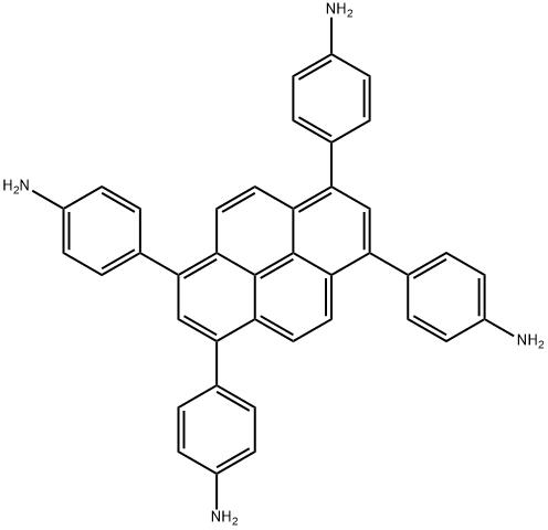 1,3,6,8-四-(對胺基苯基)-芘,CAS號:1610471-69-6,分子式:C40H30N4 1,3,6,8-四-(對胺基苯基)-芘,CAS號:1610471-69-6,分子式:C40H30N4