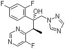 CAS 登錄號：137234-62-9, 伏立康唑, (2R,3S)-2-(2,4-二氟苯基)-3-(5-氟嘧啶-4-基)-1-(1H-1,2,4-三唑-1-基)-2-丁醇