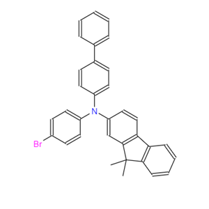 N-[1,1`-聯(lián)苯]-4-基-N-(4-溴苯肼)-9,9-二甲基-9H-芴-2-胺
