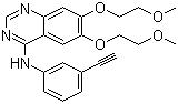 CAS 登錄號：183321-74-6, 埃羅替尼, N-(3-乙炔苯基)-[6,7-二(2-甲氧基乙氧基)]喹唑啉-4-胺
