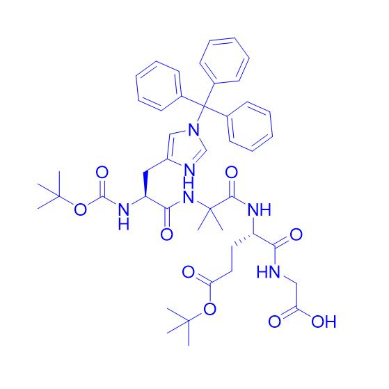 Boc-His(Trt)-Aib-Glu(tBu)-Gly-OH 1890228-73-5.png Boc-His(Trt)-Aib-Glu(tBu)-Gly-OH 1890228-73-5.png