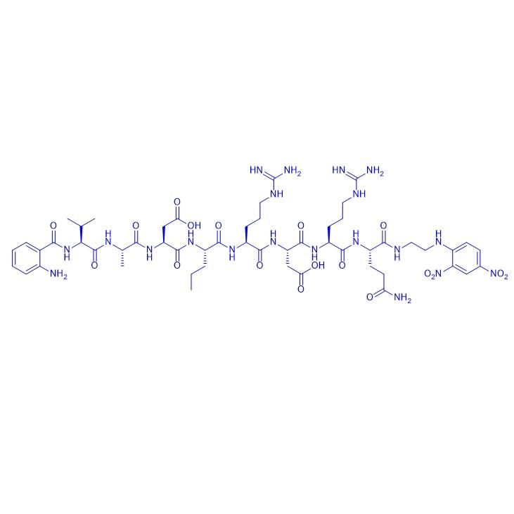 Abz-Val-Ala-Asp-Nva-Arg-Asp-Arg-Gln-EDDnp 1042405-14-0.png Abz-Val-Ala-Asp-Nva-Arg-Asp-Arg-Gln-EDDnp 1042405-14-0.png