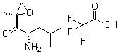CAS 登錄號(hào)：247068-85-5, (2S)-2-氨基-4-甲基-1-[(2R)-2-甲基環(huán)氧乙烷基]-1-戊酮三氟乙酸鹽