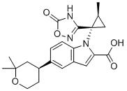 CAS 登錄號(hào)：2212021-83-3, 5-((S)-2,2-二甲基四氫-2H-吡喃-4-基)-1-((1S,2S)-2-甲基-1-(5-氧代-4,5-二氫-1,2,4-惡二唑-3-基)環(huán)丙基)-1H-吲哚-2-羧酸