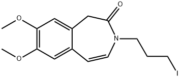 7,8-dimethoxy-3-(3-iodopropyl)-1,3-dihydro-2h-3-benzazepin-2-one structure